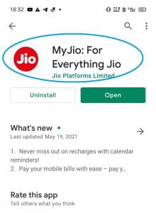 installed My Jio App