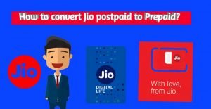 How to convert jio postpaid to prepaid