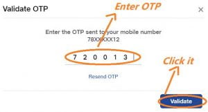 Enter the otp which will be sent to your postpaid jio mobile number