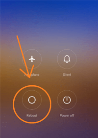 Tap to reboot option for disabling safe mode in mi phone