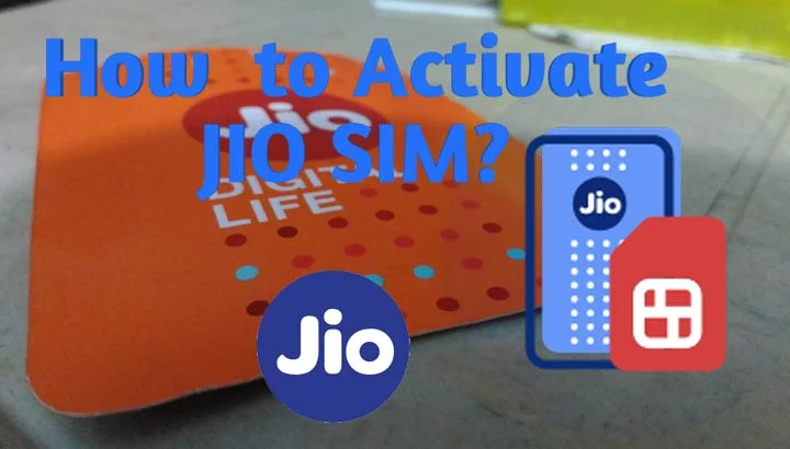 How to activate jio sim