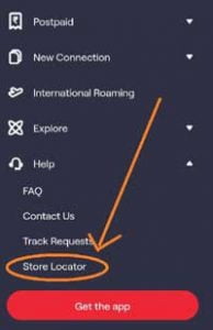 click on the Store Locator option