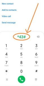 dial *43#