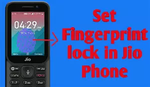 jio phone fingerprint lock app