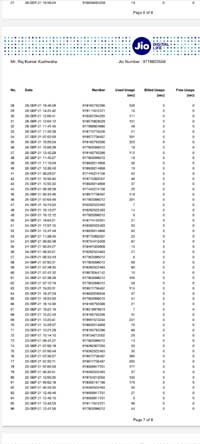 download jio call details