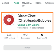 Install the "Direct Chat