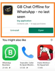  Install the app "GB Chat offline for whatsapp