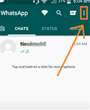 three dot whatsapp