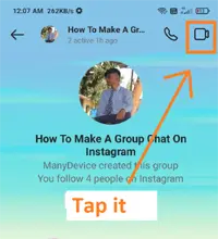 video call on instagram group
