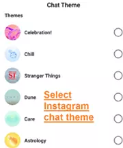 change instagram chat theme