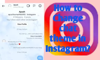 How to change chat theme in instagram 