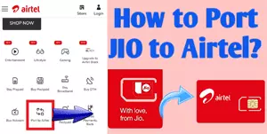 How to port jio to airtel
