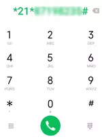 enable always forward call using dial code