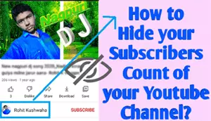 How to hide subscribers on youtube