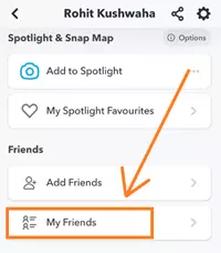 How To See How Many Friends You Have On Snapchat by manually