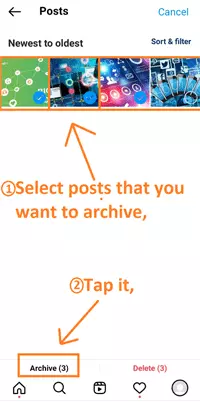 Tap the below archive
