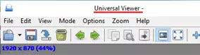 How to view file extension of null using universal viewer