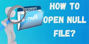 How to open null file