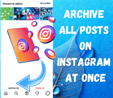 How to archive all instagram posts