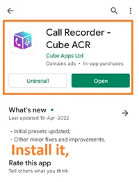 how to record whatsapp audio call 