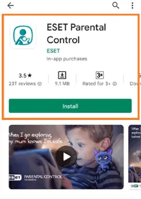 ESET Parental control app