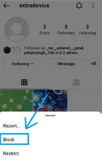 How to hide photos on instagram from someone by private account?