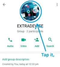 Change group icon on whatsapp 