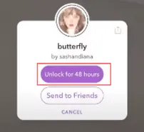 You will get a notification of unlocking the butterflies for 48 hours.