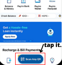 myntra qr code scanner using Paytm