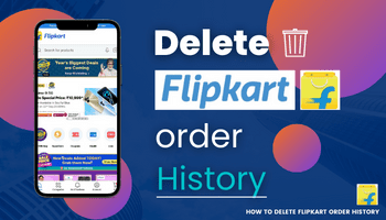 how to delete flipkart order history