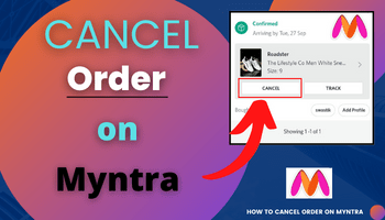 How to cancel order on myntra