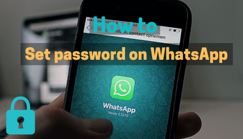 how to put password on whatsapp