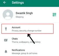 whatsapp account