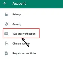 whatsapp account two steap verification 