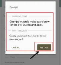 how to install font on whatsapp