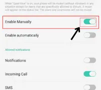 how to enable do not disturb mode