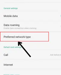 Change preferred network type