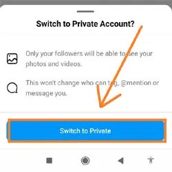Tap to switch to a private account.